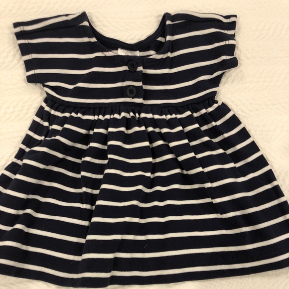 Hanna Andersson Toddler Dresses, Set of 2, Pink and Blue, Size 70. - Picture 2 of 5